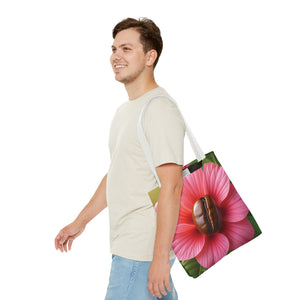 Coffee Bean Flower Tote Bag — Pink Coffee Art