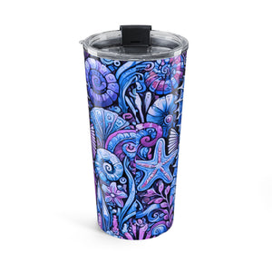 20oz Tumbler — Seahorse Trio Blue/Purple Travel Cup