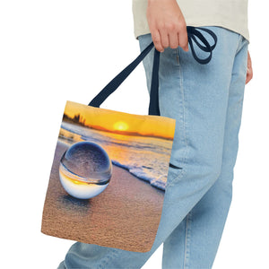 Sunset Beach Crystal Ball Tote
