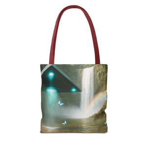 UFO and Waterfall Tote Bag - 3 Sizes