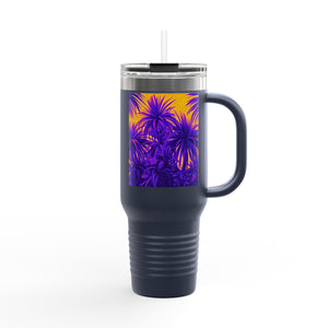Insulated Travel Mug - 40oz - Perfect for Outdoor Adventures / Amazon Whimsy/Green