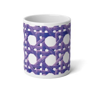Jumbo Mug, 20oz, Chair Wicker Amethyst | Tropical Coffee Cup