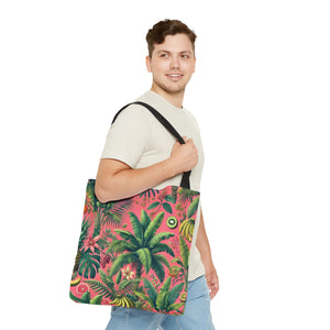 More Tropical Fruit/Coral Tote Bag - 3 Sizes