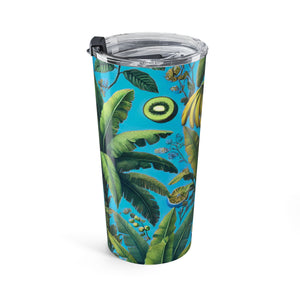 20oz Tumbler – Turquoise Palms Insulated Tropical Cup
