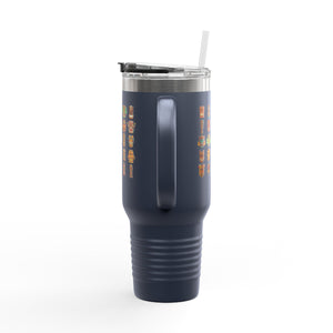 Insulated Travel Mug, 40oz / Tiny Tiki Dudes - Perfect for Outdoor Adventures