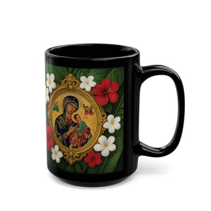 Religious Black Coffee Mug - Our Lady of Perpetual Help