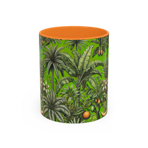 Accent Color Coffee Mug, Many Colors - 11oz & 15oz / Tropical Fruit, Green