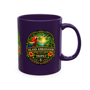 Tropical Parrot Coffee Mug — "Island Ambassador" Ceramic Cup