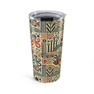 20oz Tumbler – Retro Octopus Insulated Travel Cup