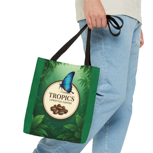 Branded Coffee Butterfly Tote Bag - 3 Sizes