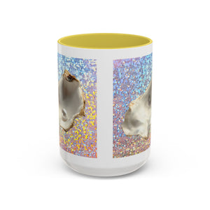 Colorful Mugs (11oz, 15oz), Disco White Pearl Oyster