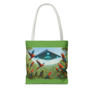 UFO and Macaws Tote Bag - 3 Sizes