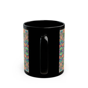 Black Coffee Mug - Kaleido Bay
