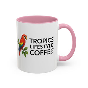 Tropics Lifestyle Coffee Mug — Colorful Macaw Parrot 11oz