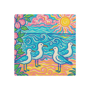 Metal Art Sign/Wall Decor ~ Seagulls on the Beach