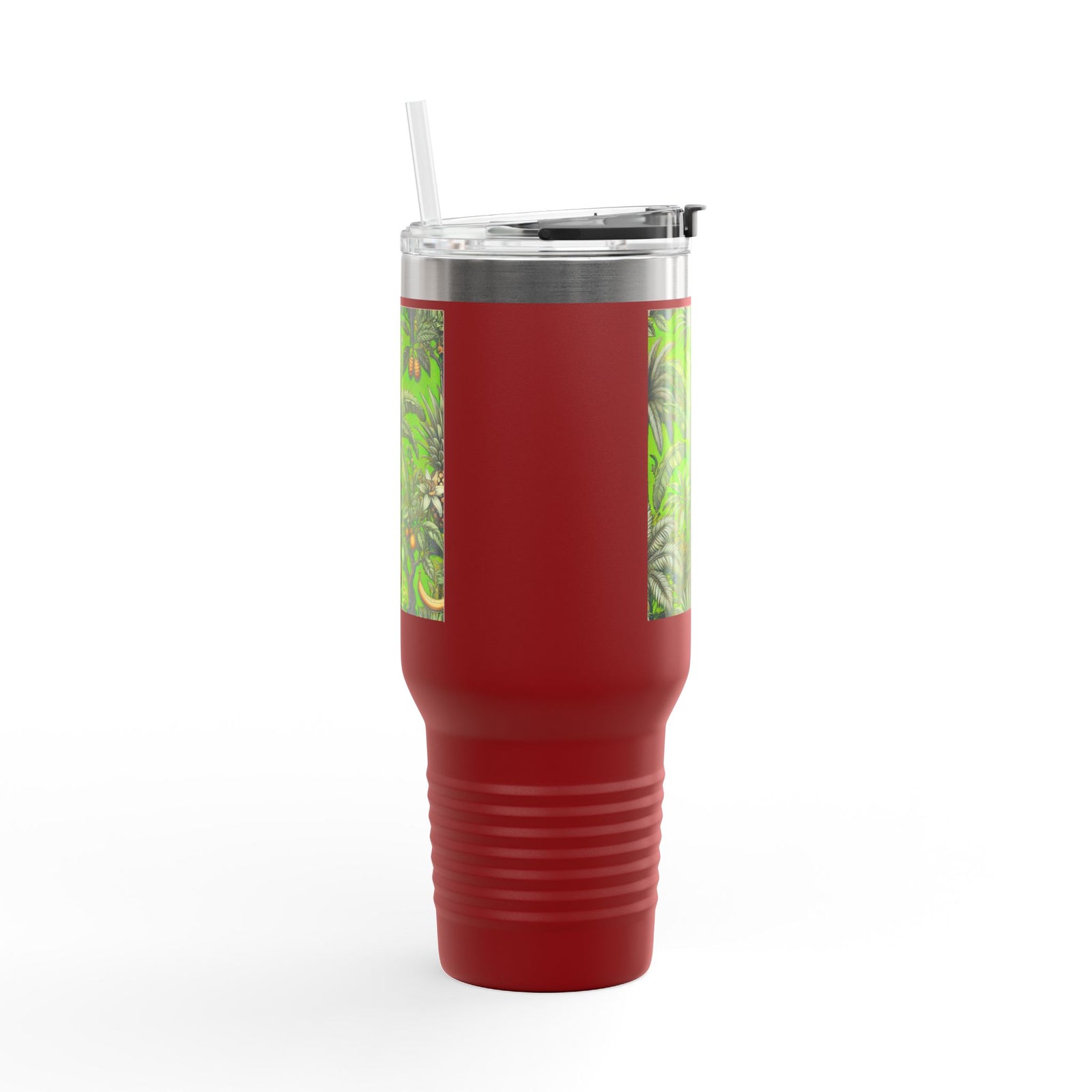 Insulated Travel Mug, 40oz / Tropical Fruit, Green - Perfect for Outdoor Adventures
