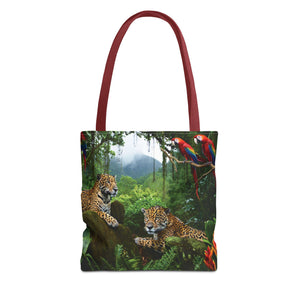 Jaguars and Parrots Tote Bag - 3 Sizes