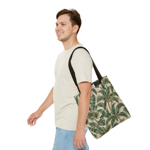 Tropical Palms MosaicTote Bag – Vintage Beach Market Bag