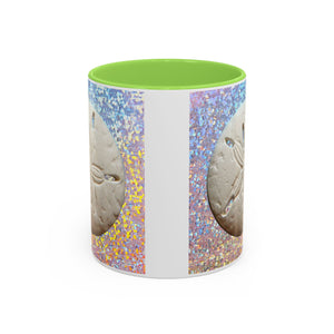 Colorful Mugs (11oz, 15oz), Disco Sand Dollar