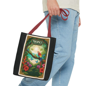 Tote Bag — Parrot Friends at Seashore, TLC Logo