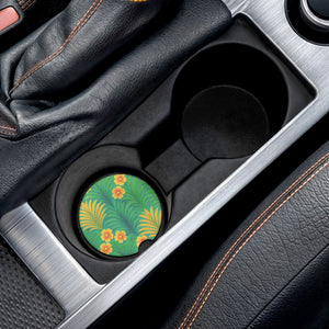 Soapstone Car Coaster - Sunrise Palms, Green