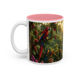 Tropical Waterfall Mug – Lush Jungle Scenic Accent Coffee Cup (11oz/15oz)