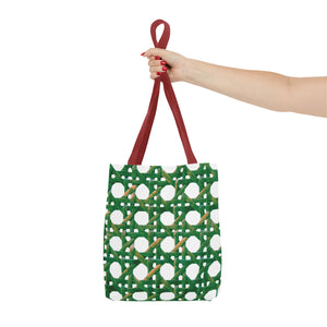 Beach Chair Wicker/Green Tote Bag - 3 Sizes