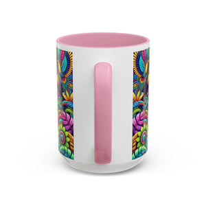 Accent Color Coffee Mug, Many Colors - 11oz & 15oz / Rainforest Music