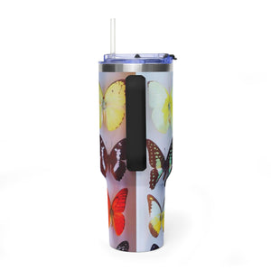 40oz Butterfly Garden Vacuum Thermal Tumbler