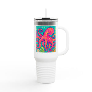 Insulated Travel Mug, 40oz / Kraken Joe, Red - Perfect for Outdoor Adventures
