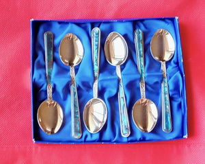 Abalone Spoon Set/6 ~ Hansen & Berry