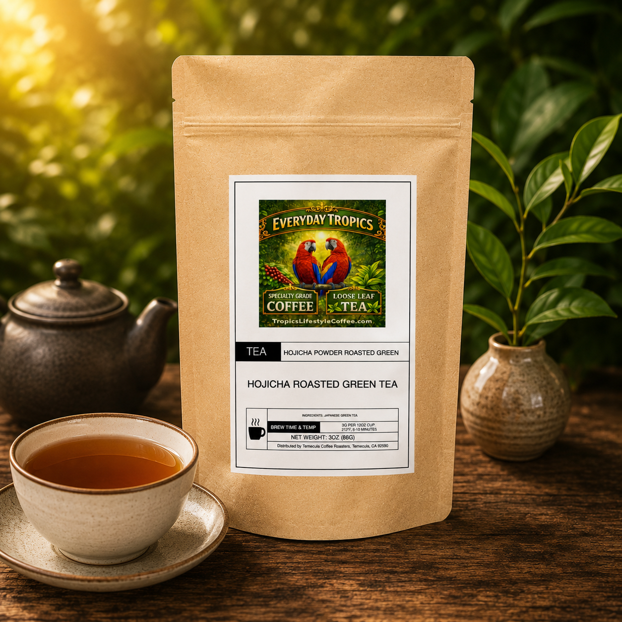 Everyday Tropics Hojicha Tea Powder