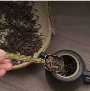 Tropical Tea Leaf Scoop, Bamboo Vibes