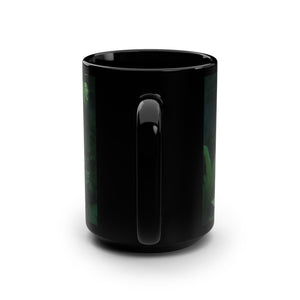 Black Coffee Mug ~ Dolphin Window 15oz - Tropics Lifestyle Coffee
