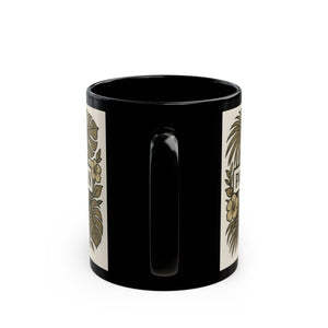 Black Coffee Mug - Palm & Bean Coffee Club - Tropics Lifestyle Coffee