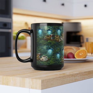 Black Coffee Mug — UFO & Coffee Scene 15oz - Tropics Lifestyle Coffee