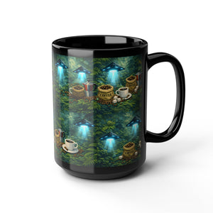 Black Coffee Mug — UFO & Coffee Scene 15oz - Tropics Lifestyle Coffee