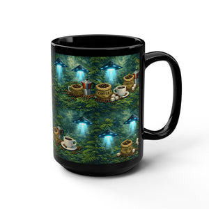 Black Coffee Mug — UFO & Coffee Scene 15oz - Tropics Lifestyle Coffee