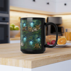 Black Coffee Mug — UFO & Coffee Scene 15oz - Tropics Lifestyle Coffee