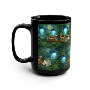 Black Coffee Mug — UFO & Coffee Scene 15oz - Tropics Lifestyle Coffee