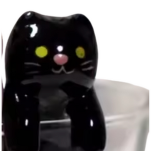 Ceramic Cat Coffee Spoons, 4.3"