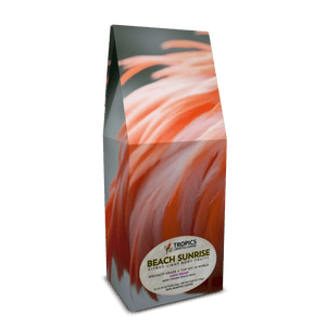 Calm Island DECAF Art Box Coffee, 12 Oz: Flamingo Feathers - Tropics Lifestyle Coffee