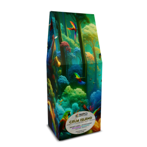 Calm Island DECAF Art Box Coffee, 12 Oz: Flight School - Tropics Lifestyle Coffee