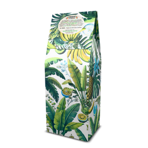 Calm Island DECAF Art Box Coffee 12 oz: Palms & Bananas - Tropics Lifestyle Coffee