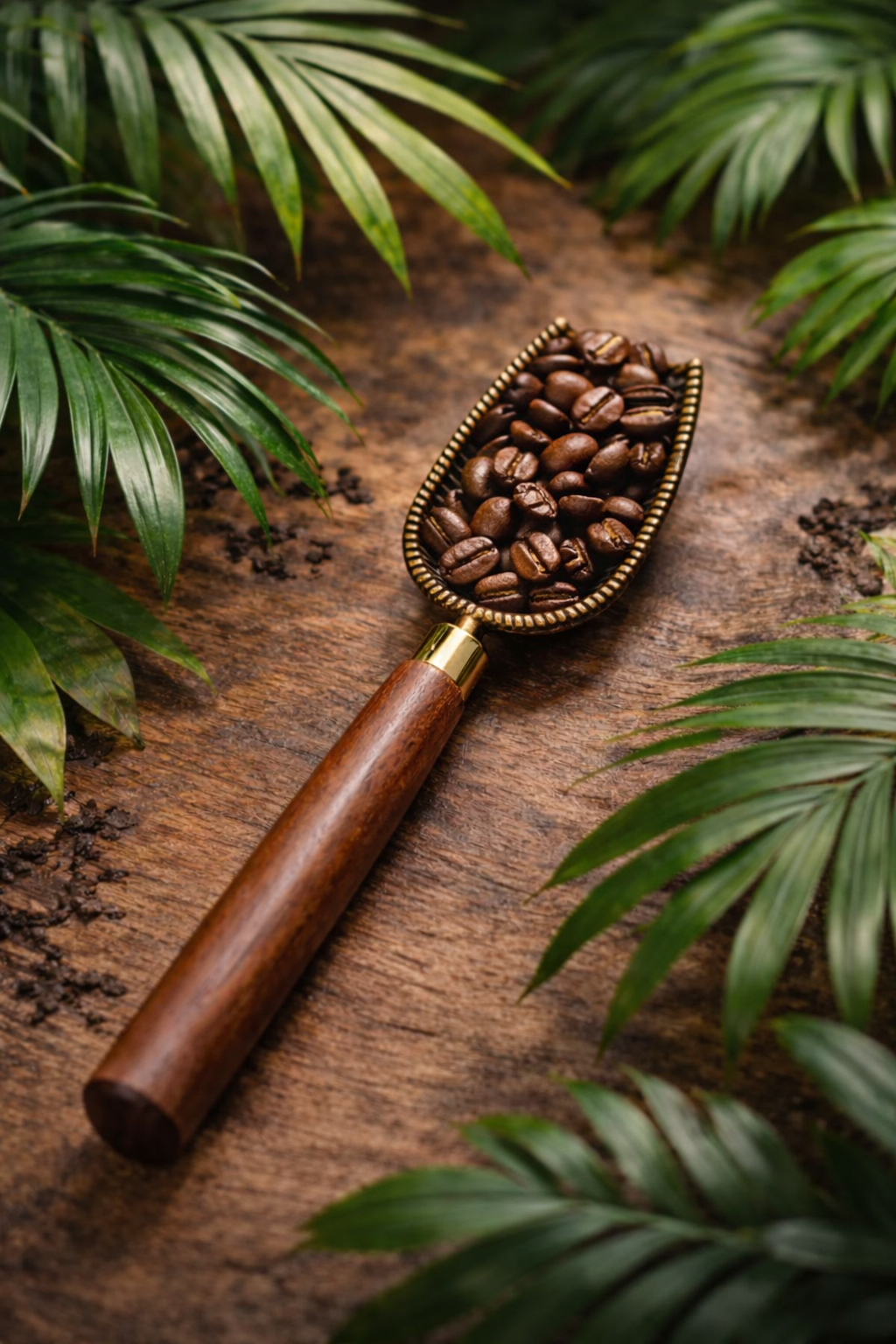 Tropical Coffee Bean Scoop