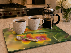 Glass Coffee Station Tray, 2 Sizes – Fiesta Orchids