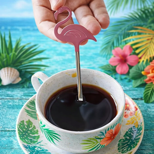 Flamingo Coffee Spoon, Stainless Steel, 5.1" ~ 3 Designs