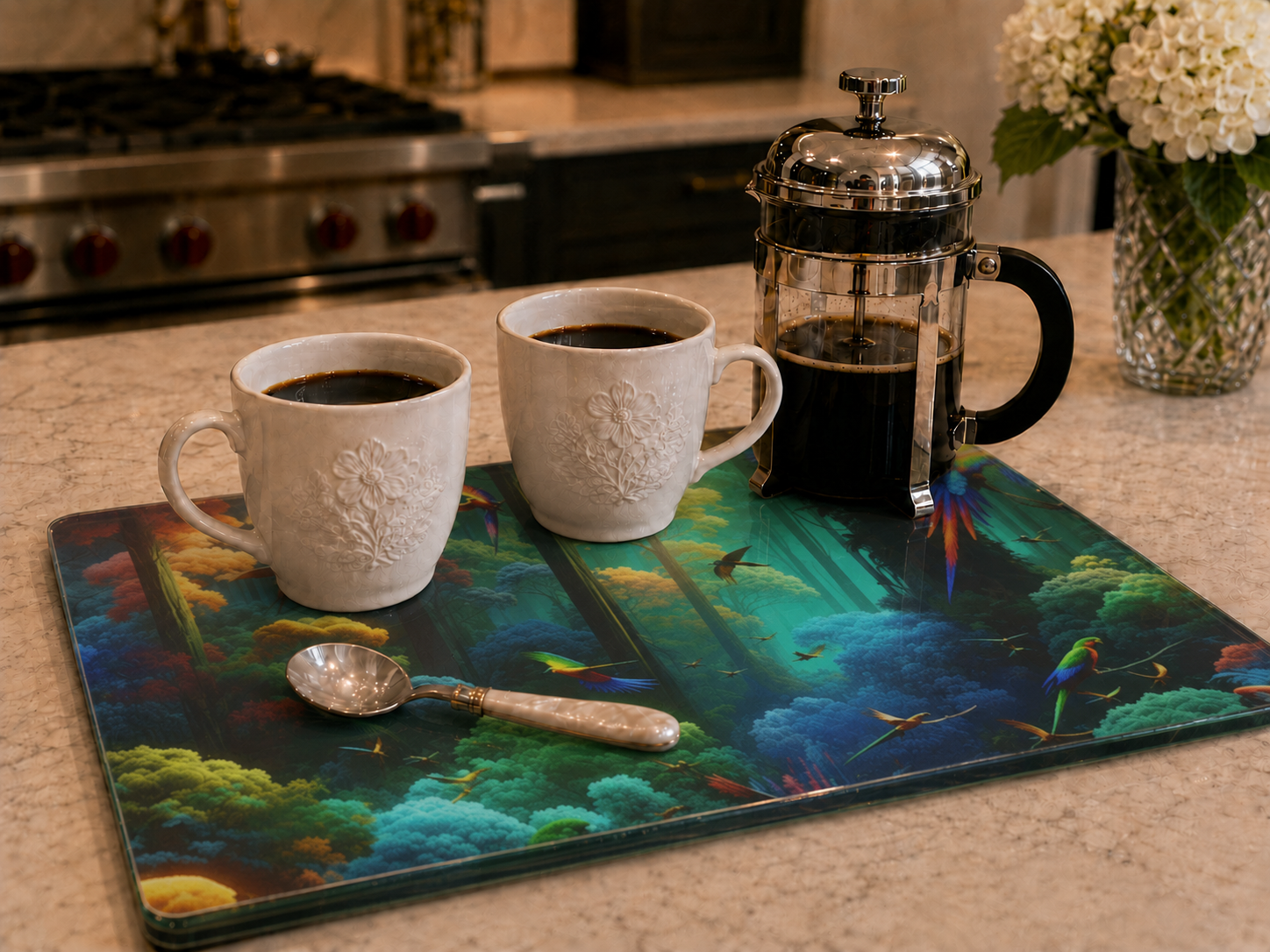 Glass Coffee Station Tray, 2 Sizes – Flight School