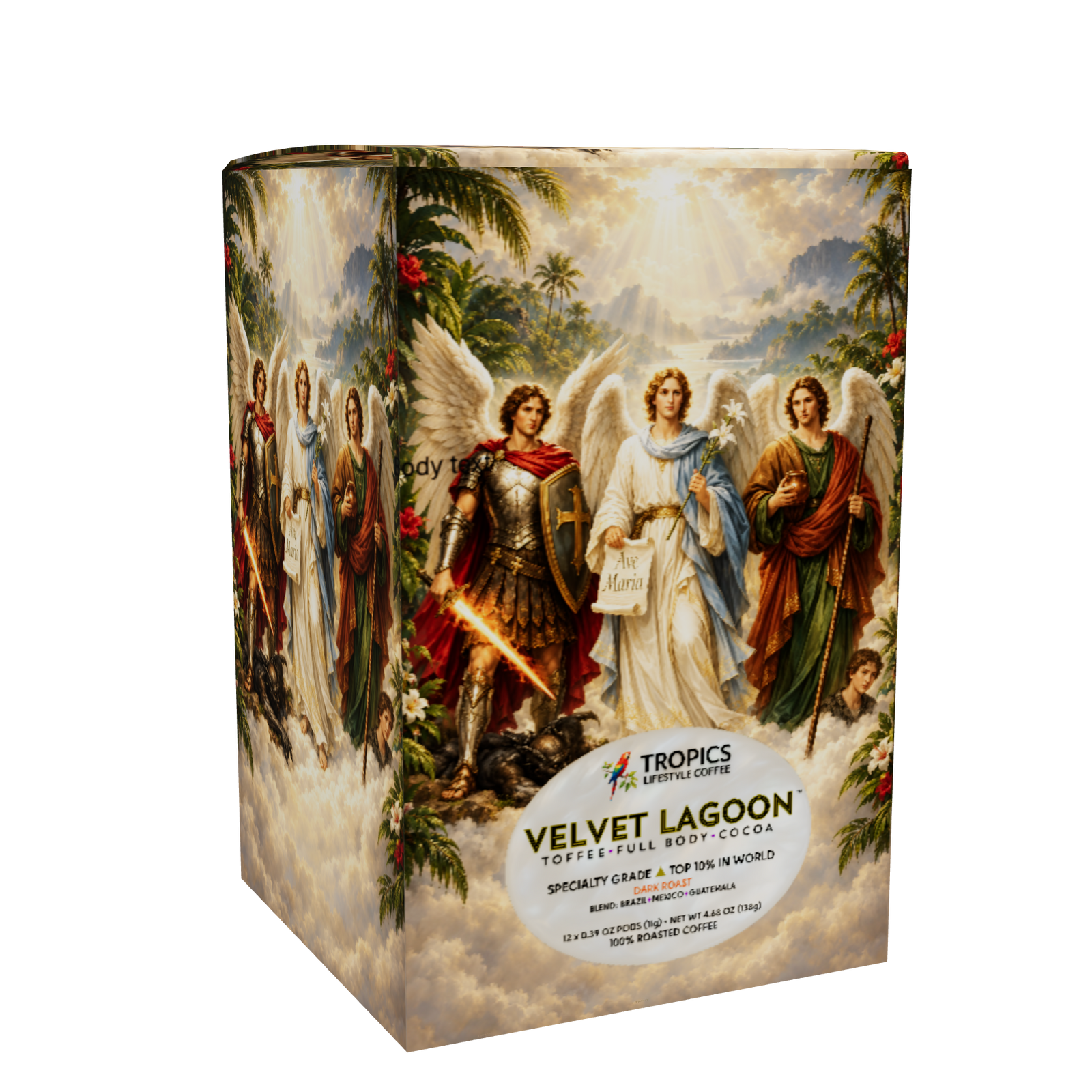 Velvet Lagoon Art Box Coffee Pods: Three  Archangels, Religious