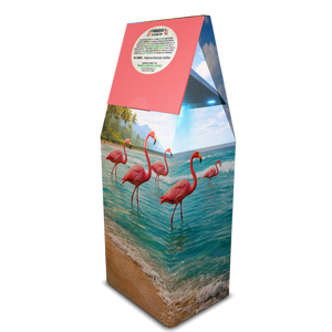 Jade Coast Art Box Cofee 12 Oz: UFO & Flamingos - Tropics Lifestyle Coffee